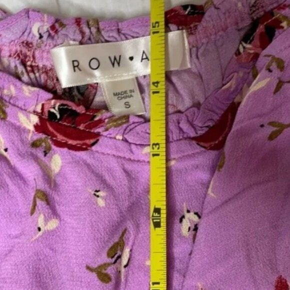 NWT ROW A Femme Flounce Sleeve Top - Picture 12 of 12